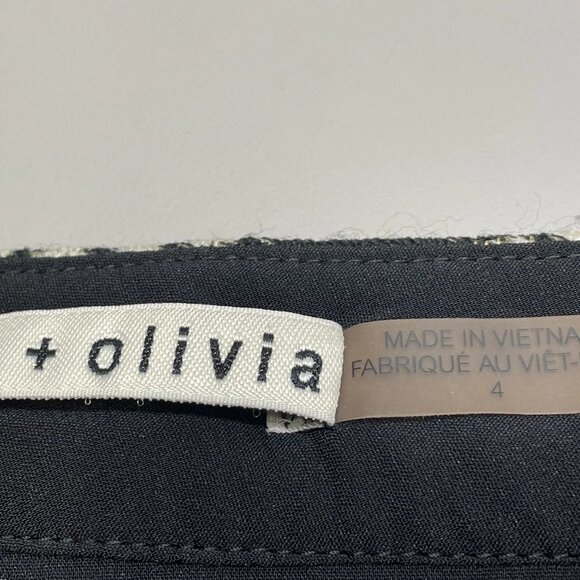 Alice + Olivia Printed Mini Skirt • Size 4 • Black/White - Picture 8 of 9